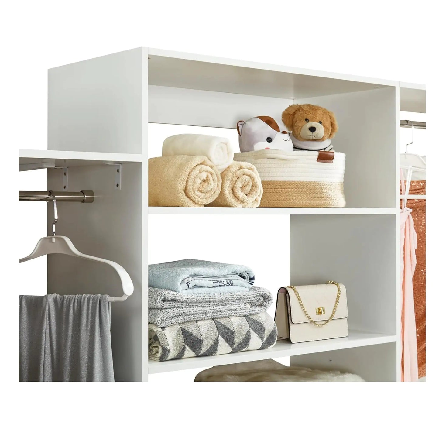 Modern White Closet Organizer