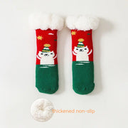 Warm Fleece-Lined Non-Slip Baby Socks in Lambswool