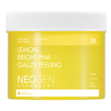 [NeoGen] DERMALOGY LEMON BRIGHT PHA GAUZE PEELING 190ML (30 PADS)