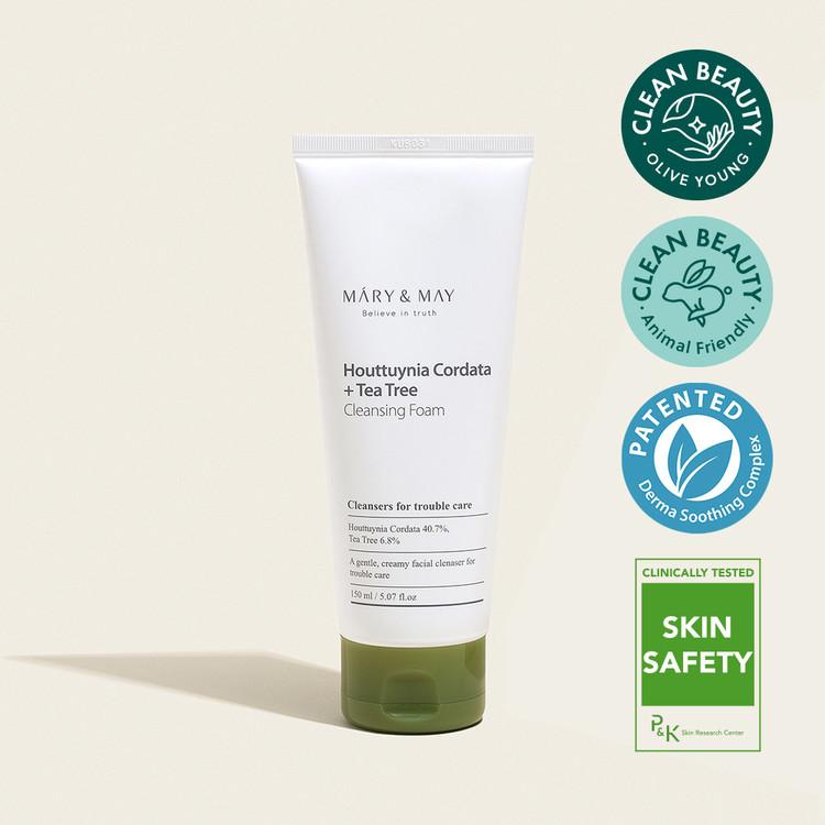 [Mary&May] 1+1 Houttuynia Cordata + Tea Tree Cleansing Foam - 150ml