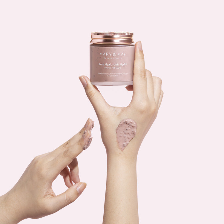 [Mary&May] Rose Hyaluronic Hydra Wash Off Pack 125g