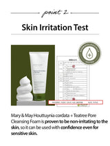 [Mary&May] 1+1 Houttuynia Cordata + Tea Tree Cleansing Foam - 150ml