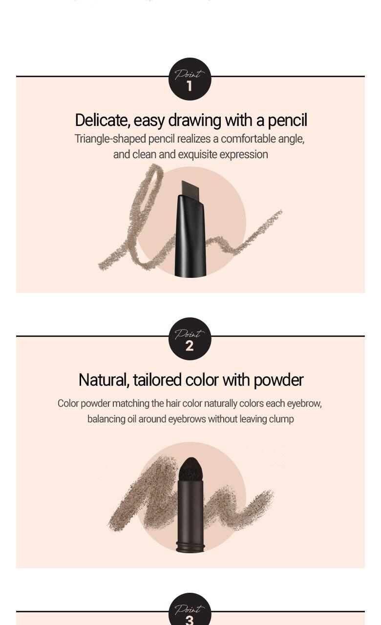 Powder Jet Dual Brow 0.75g - #06 Deep Brown