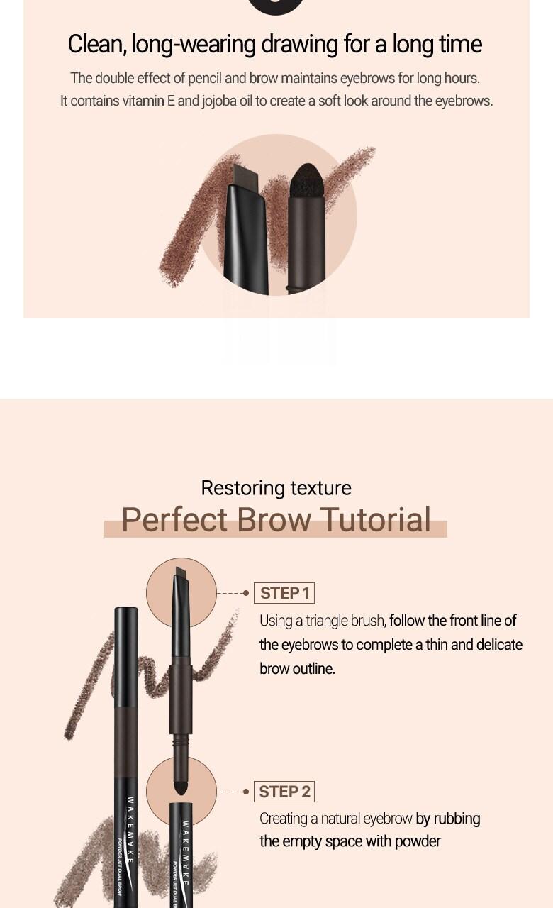 Powder Jet Dual Brow 0.75g - #06 Deep Brown