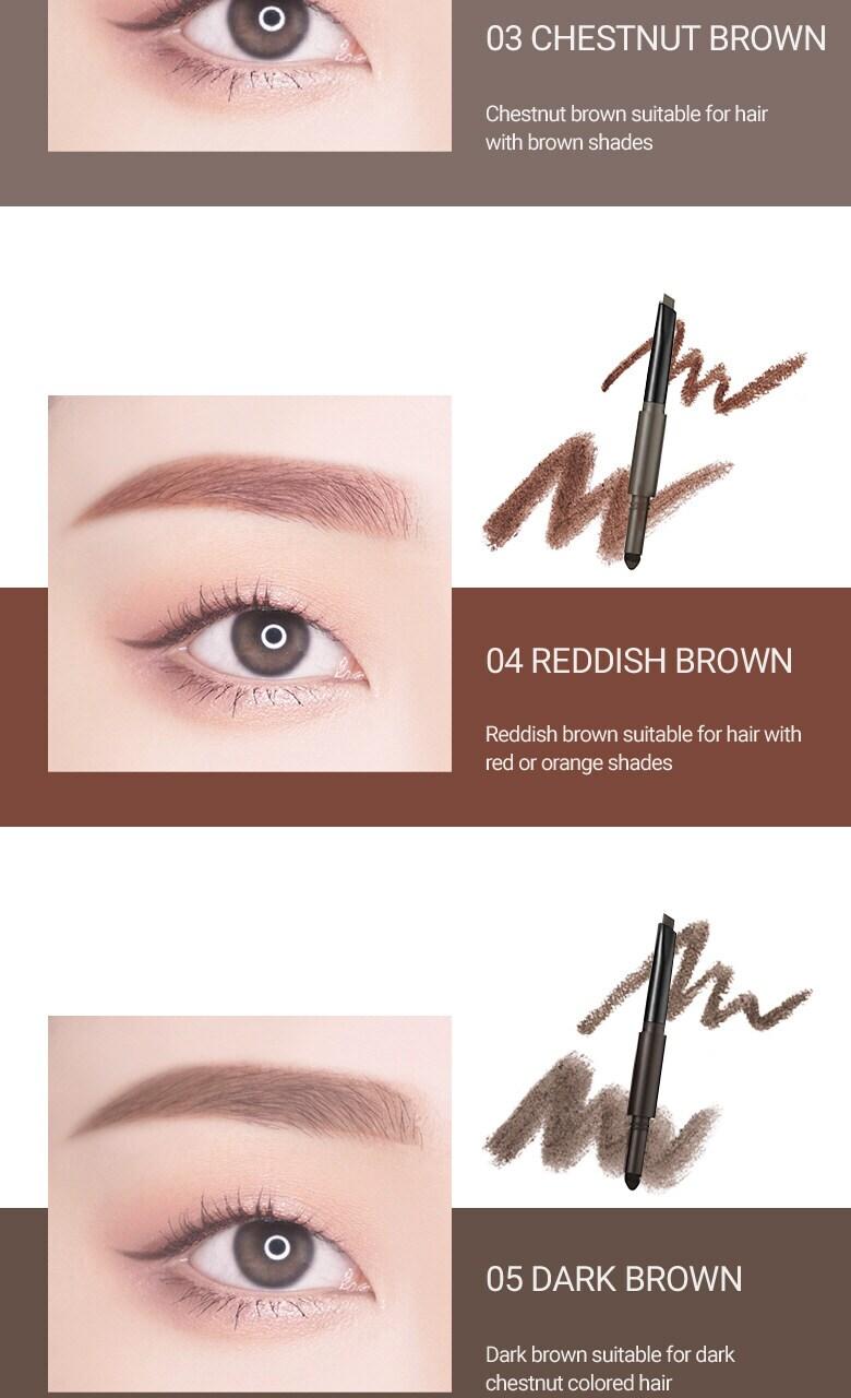 Powder Jet Dual Brow 0.75g - #06 Deep Brown