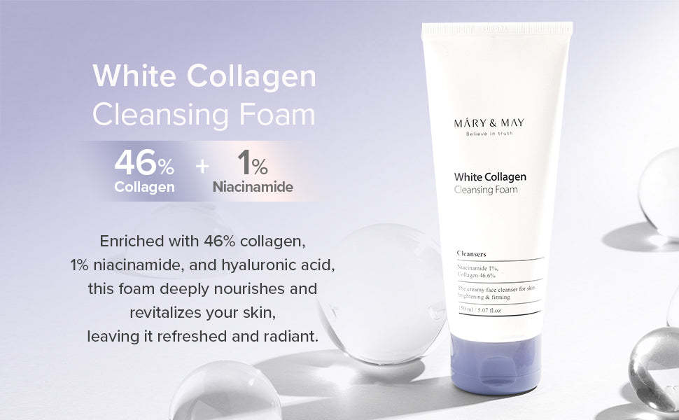 [Mary&May] Sooth&Glow CICA soothing Sun Cream + White Collagen Cleansing Foam (promotion)