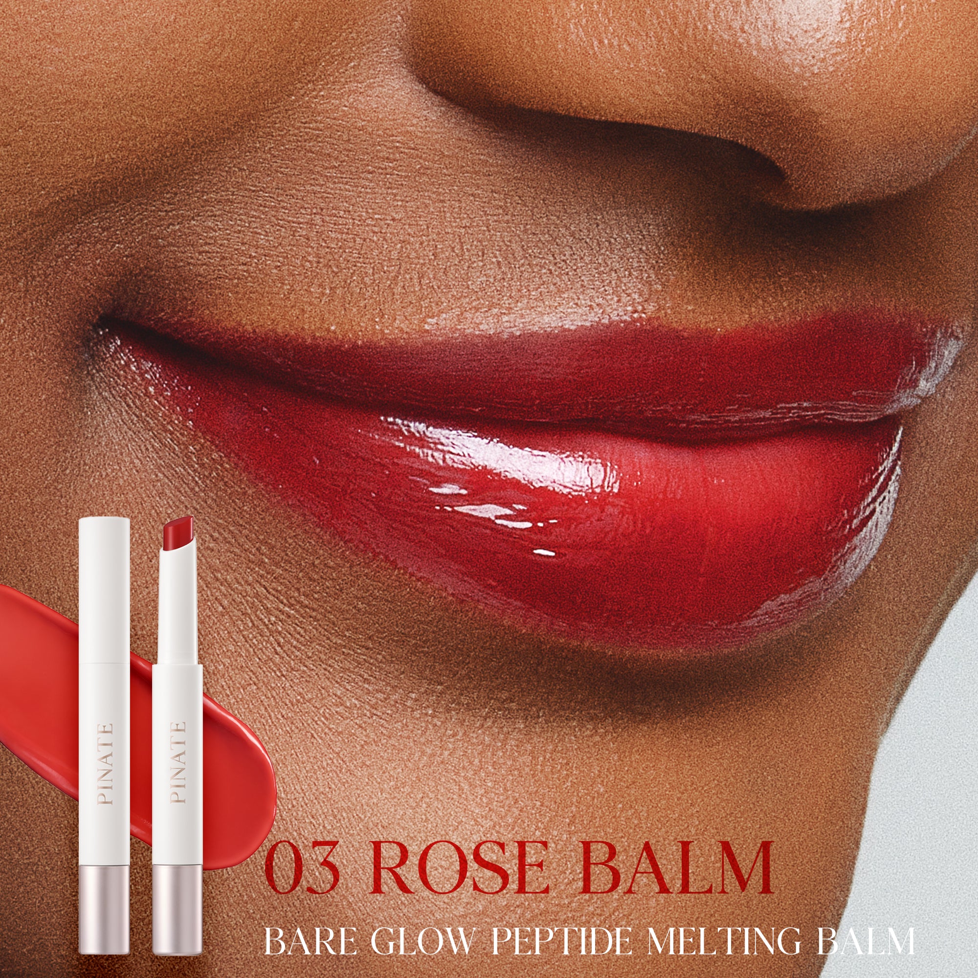 [Pinate] Bare Glow Peptide Melting Balm 1.8g - 5 Colors