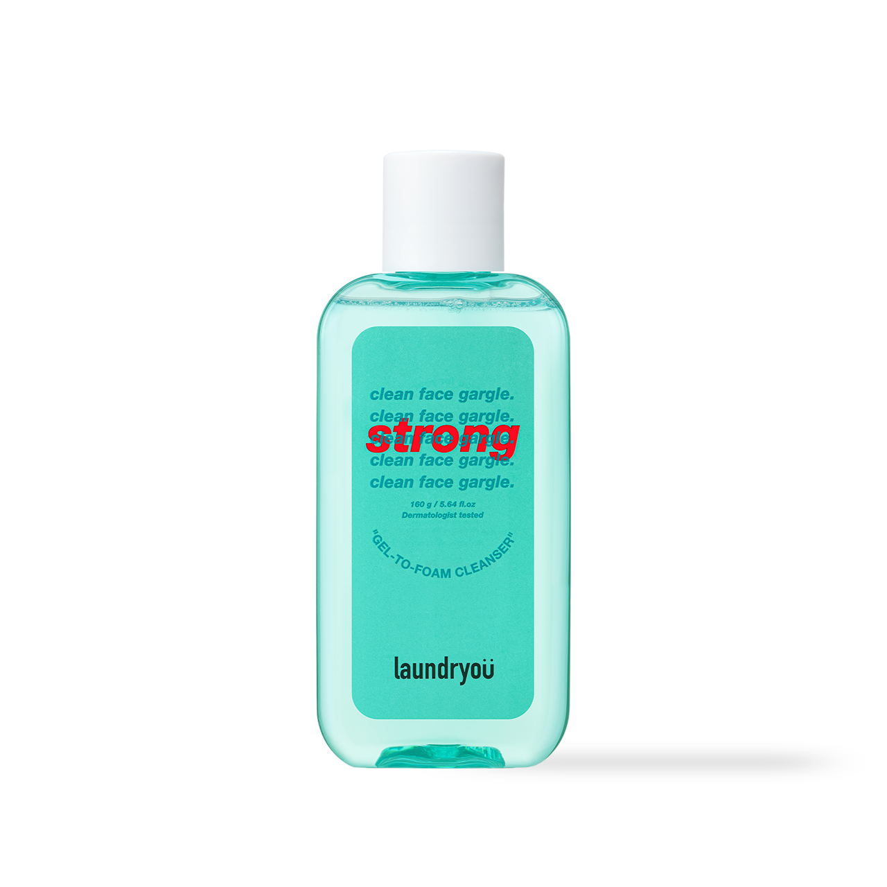 Clean Face Gargle Gel-to-Foam Cleanser Strong 160g