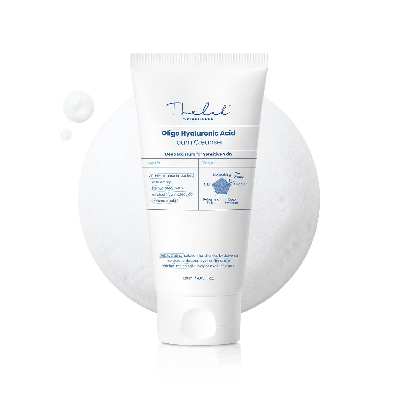 [THE LAB by BLANC DOUX] Oligo Hyaluronic Acid Foam Cleanser 120ml