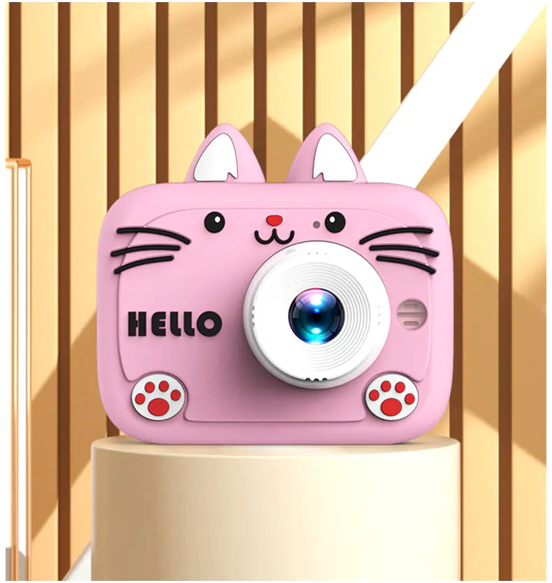 Kids Digital Camera Toy - Cartoon Cat HD Photography