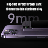 10000mAh MagSafe Magnetic Power Bank PD20W 15W Wireless Fast Charger, External Auxiliary Battery Pack for iPhone 15/14/13
