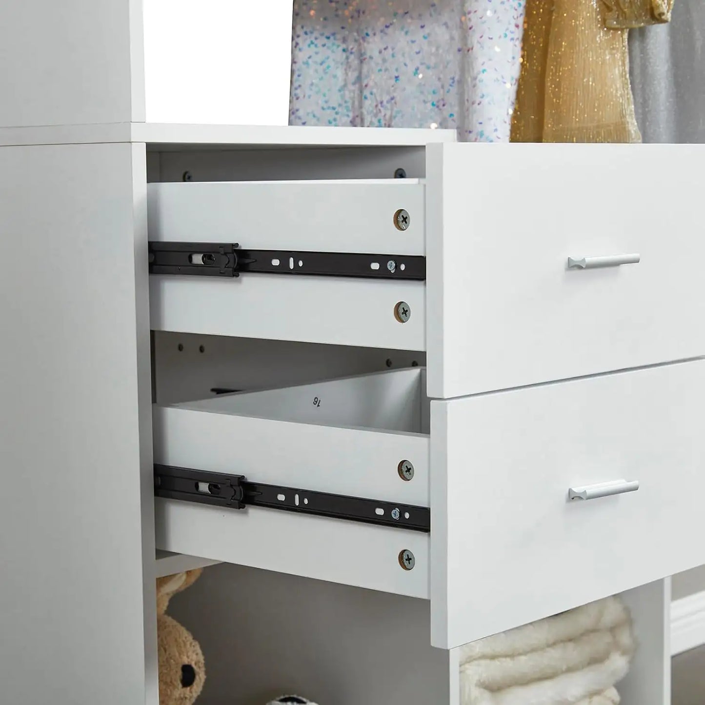 Chic 71" White Wardrobe Organizer