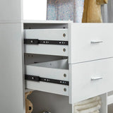 Chic 71" White Wardrobe Organizer