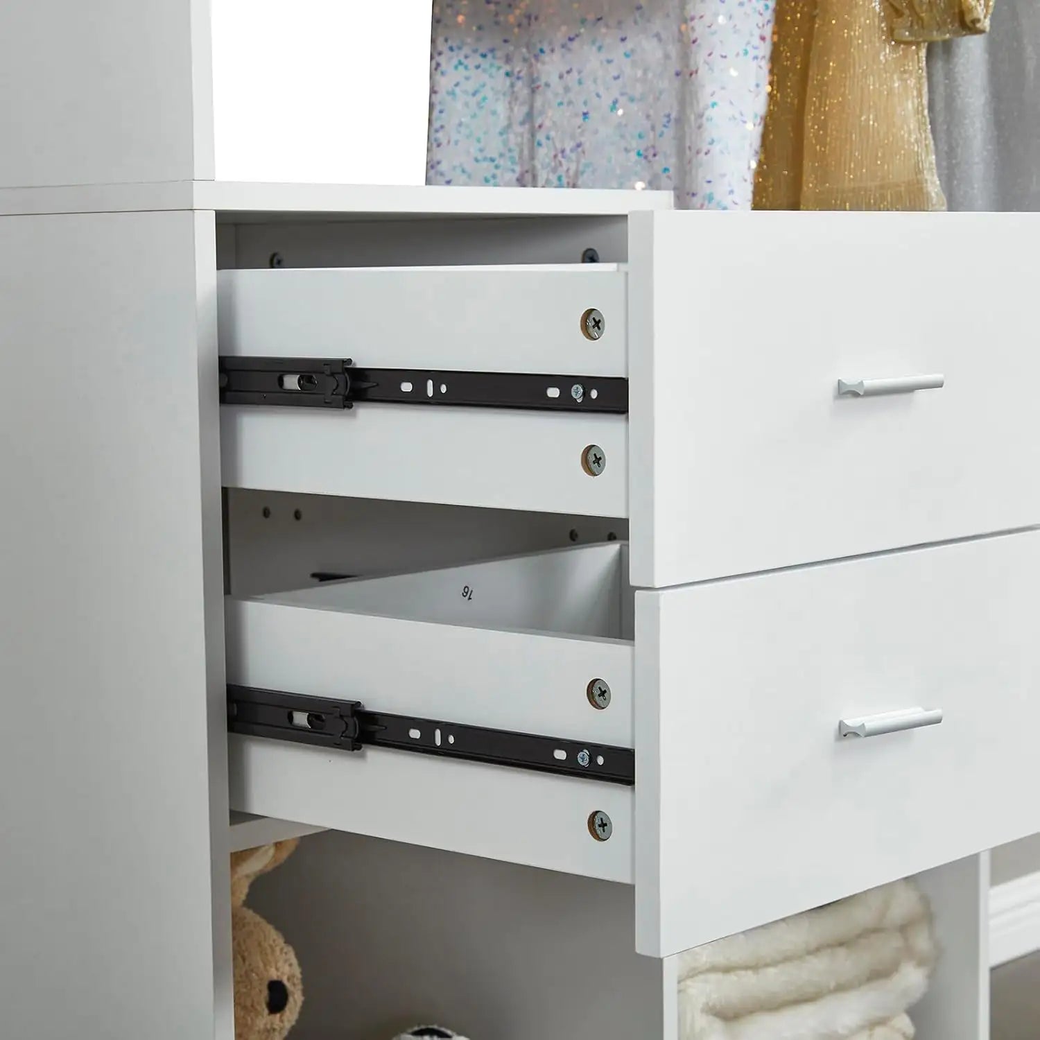 Chic 71" White Wardrobe Organizer