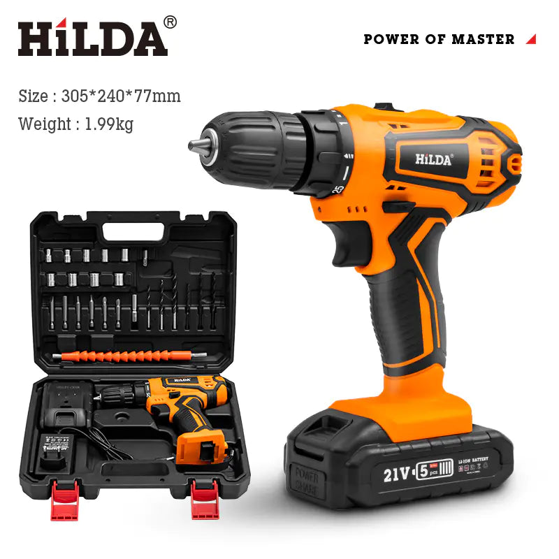 Multifunctional Cordless Electric Drill and Screwdriver