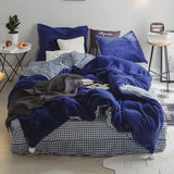 Korean Princess Style Bunny Plush Bedding Set (4 Pieces)