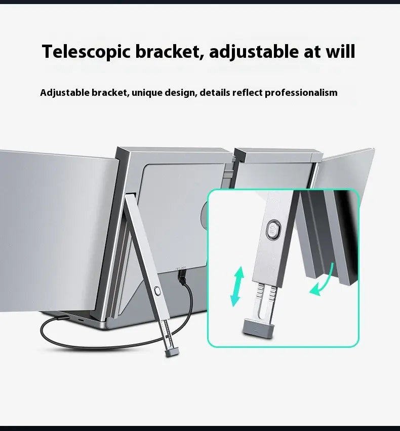 Portable Dual-Screen Laptop Display