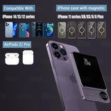 10000mAh MagSafe Magnetic Power Bank PD20W 15W Wireless Fast Charger, External Auxiliary Battery Pack for iPhone 15/14/13