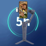 F12 Mobile Phone 3-Axis Anti-Shake Stabilizer with AI Intelligent Tracking & Face Recognition, TikTok Live Broadcast Vlog Camera PTZ Selfie Rod