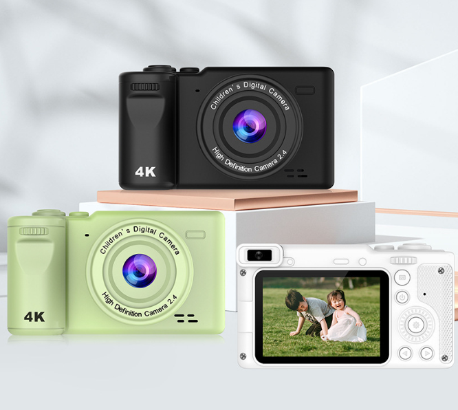 1080p Digital Camera with 40MP Front & Rear Lens, 8X Digital Zoom, Video Recording Student Camera with Bracket, Perfect Gift for Children