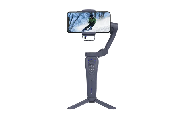F12 Mobile Phone 3-Axis Anti-Shake Stabilizer with AI Intelligent Tracking & Face Recognition, TikTok Live Broadcast Vlog Camera PTZ Selfie Rod