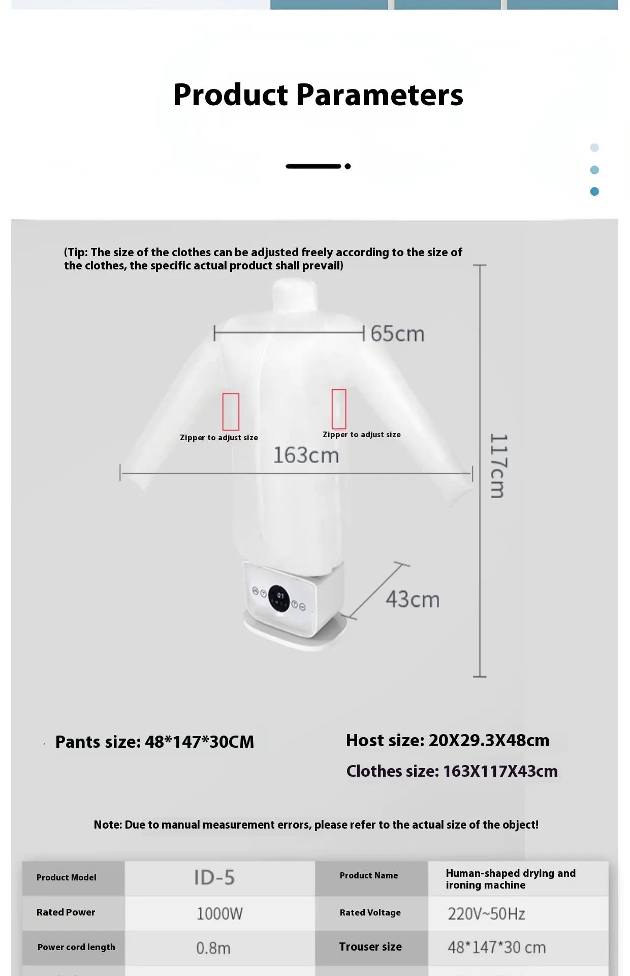 Inflatable Ironing & Drying Machine