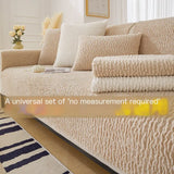 Fleece Sofa Cushion Cover for All Seasons (European Style)