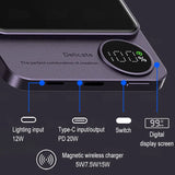 10000mAh MagSafe Magnetic Power Bank PD20W 15W Wireless Fast Charger, External Auxiliary Battery Pack for iPhone 15/14/13
