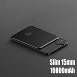 10000mAh MagSafe Magnetic Power Bank PD20W 15W Wireless Fast Charger, External Auxiliary Battery Pack for iPhone 15/14/13