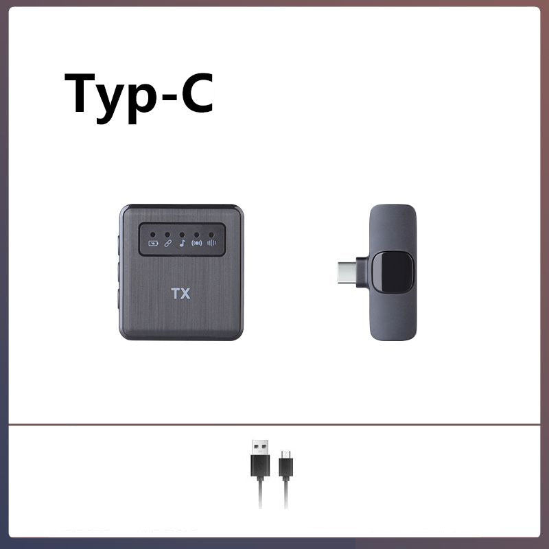 Square Straight Wireless Lavalier Microphone for Outdoor Shooting, Live Streaming & Sales Presentations