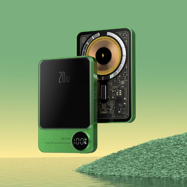 10000mAh MagSafe Magnetic Power Bank PD20W 15W Wireless Fast Charger, External Auxiliary Battery Pack for iPhone 15/14/13