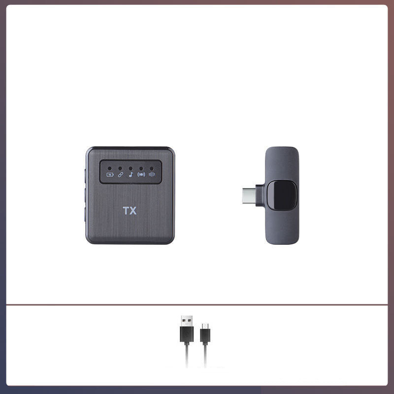 Square Straight Wireless Lavalier Microphone for Outdoor Shooting, Live Streaming & Sales Presentations