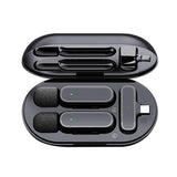 K61 Wireless Lavalier Microphone with Charging Chamber, Noise Reduction Mini Mic for TikTok Live Broadcast & Video Capture