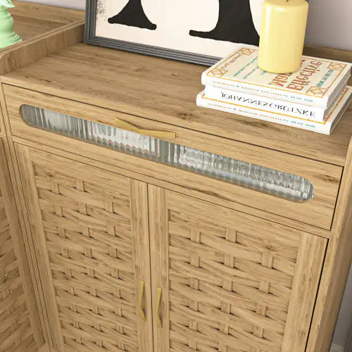 Wooden Coffee Bar Cabinet