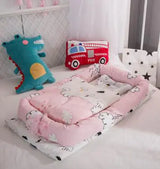 Foldable Portable Crib with Bionic Infant Mattress