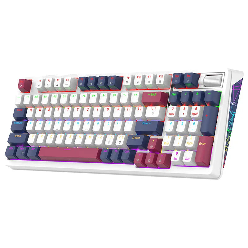 XUNFOX K85, Wired Mechanical Keyboard, Esports Gaming Keyboard, Hot Swappable, RGB Backlit
