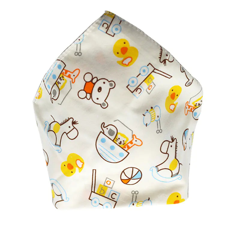 Waterproof Cotton Baby Bibs with Cartoon Design