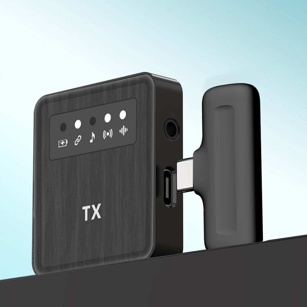 Square Straight Wireless Lavalier Microphone for Outdoor Shooting, Live Streaming & Sales Presentations