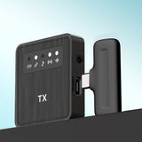 Square Straight Wireless Lavalier Microphone for Outdoor Shooting, Live Streaming & Sales Presentations
