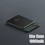 10000mAh MagSafe Magnetic Power Bank PD20W 15W Wireless Fast Charger, External Auxiliary Battery Pack for iPhone 15/14/13