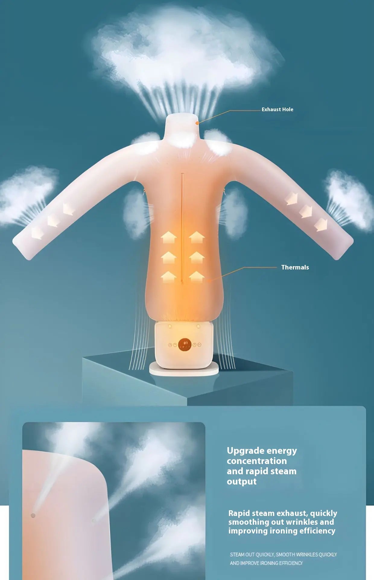 Inflatable Ironing & Drying Machine