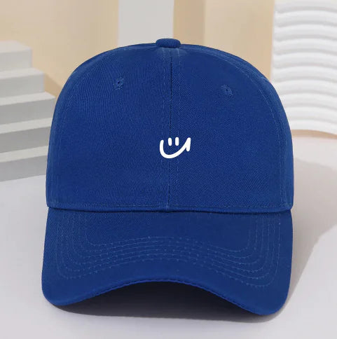 Vibes Baseball Cap with Smiley Face Design (One Piece)