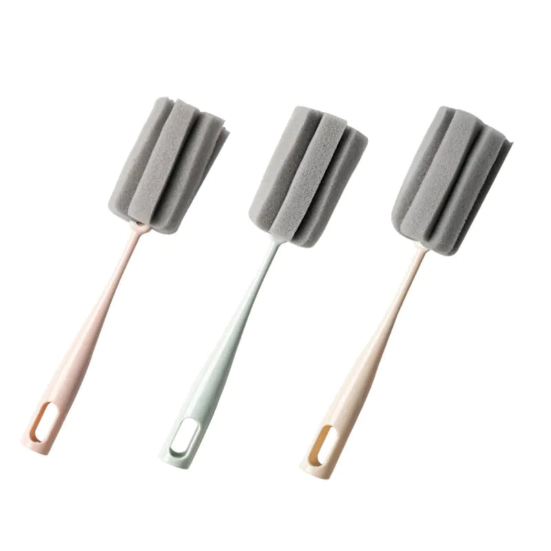 Petal Cup Brush Cleaning Tool with Long Handle