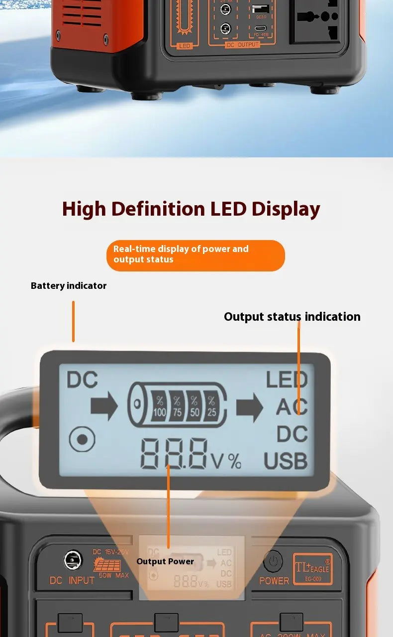500W Outdoor Portable Power Station
