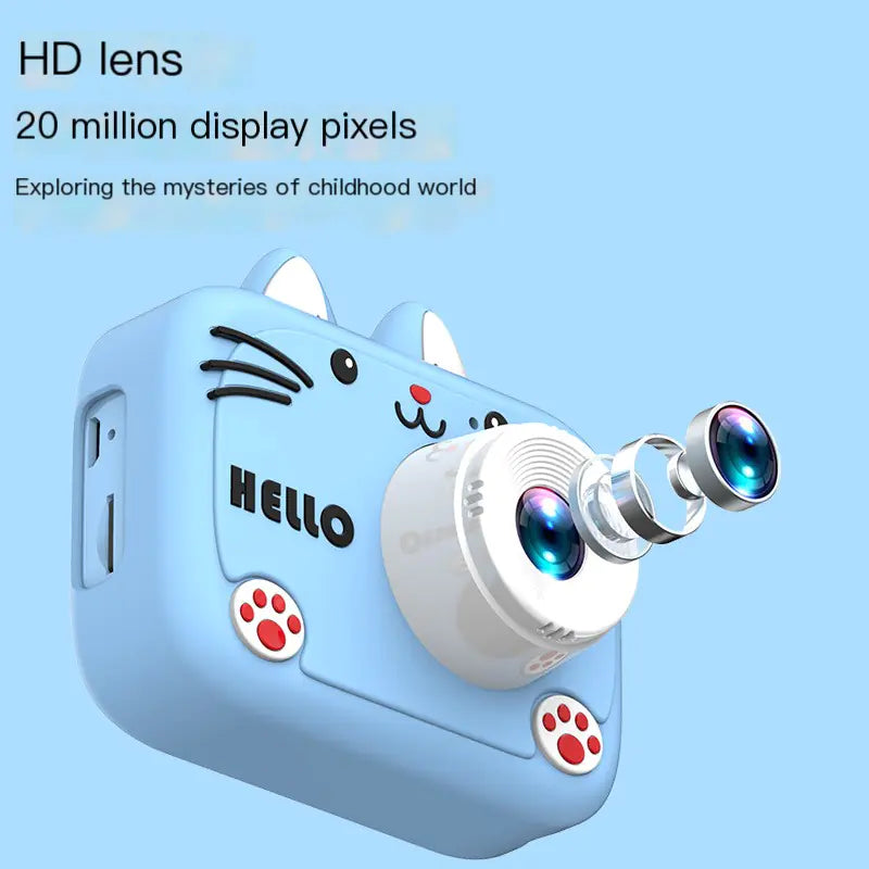 Kids Digital Camera Toy - Cartoon Cat HD Photography
