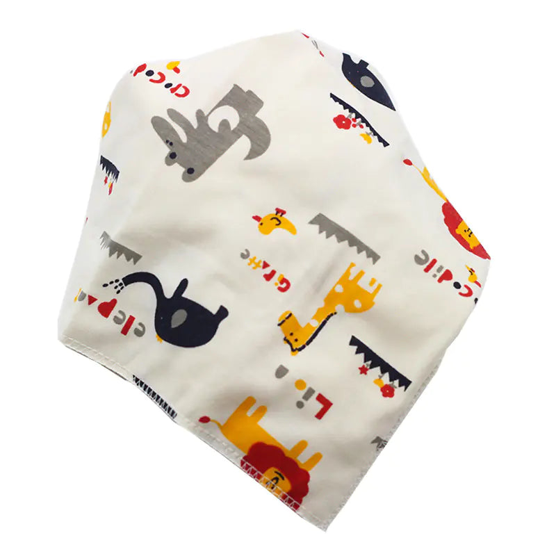 Waterproof Cotton Baby Bibs with Cartoon Design