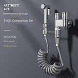 High Pressure Toilet Spray Gun Set with Brass Valve