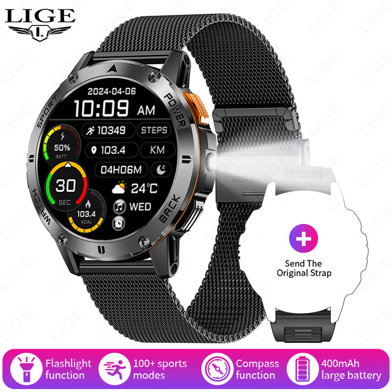 Smart Watch with Bluetooth Call, Multifunctional Sports Fitness Tracker, Long Range Outdoor Smartwatch