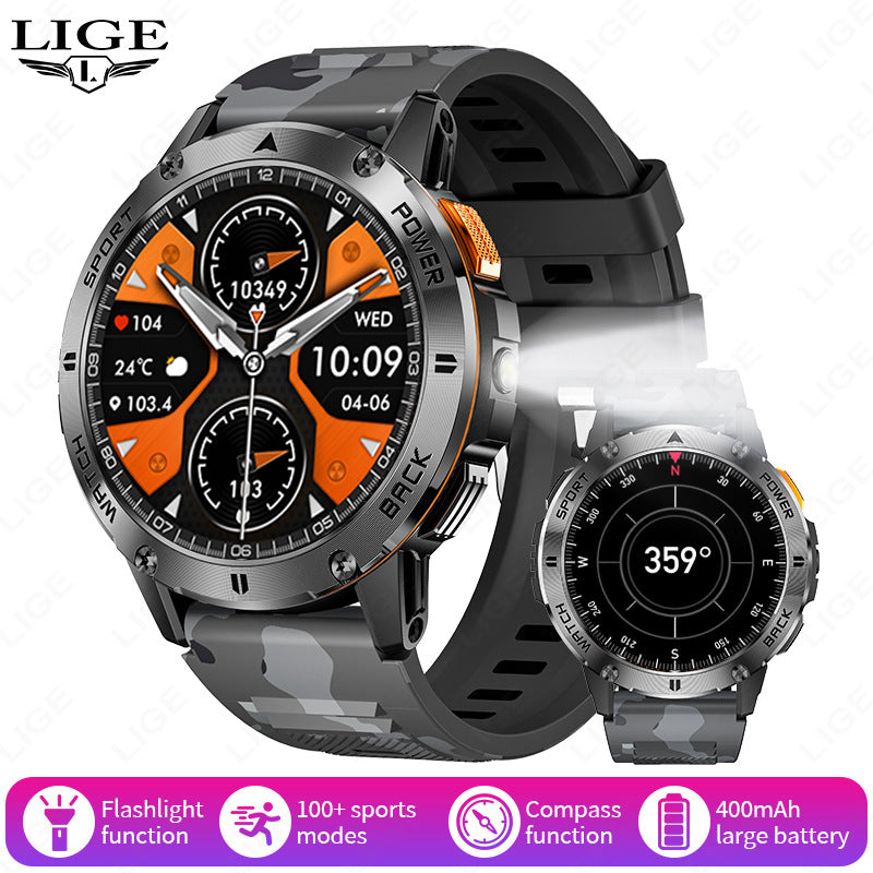 Smart Watch with Bluetooth Call, Multifunctional Sports Fitness Tracker, Long Range Outdoor Smartwatch