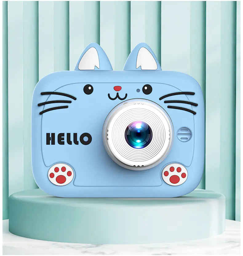Kids Digital Camera Toy - Cartoon Cat HD Photography